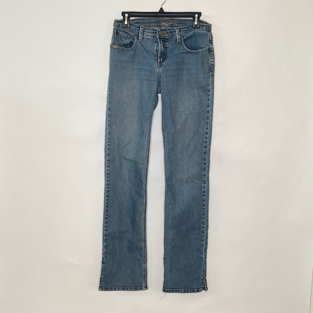 Cruel Girl Sz 9 XLong Cowgirl Jeans Boot Cut Medium Wash Denim